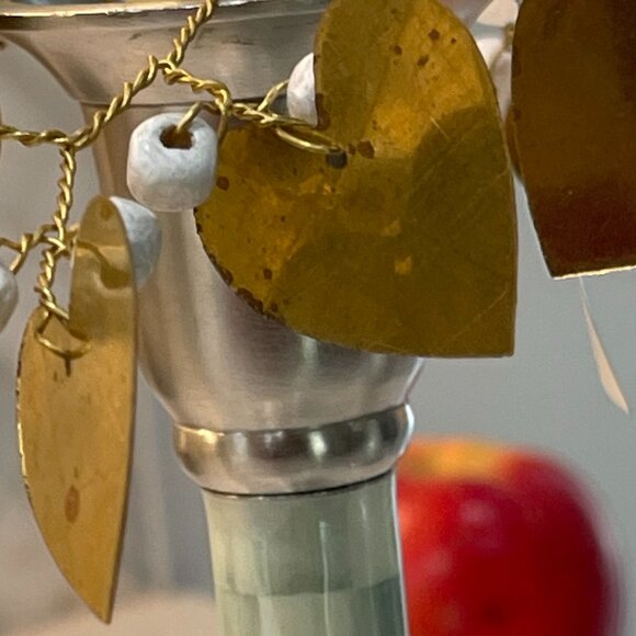 MacKenzie Childs Candle Holder + Anthropologie Copper Cuff + Dripless Candle-NEW - Picture 10 of 16